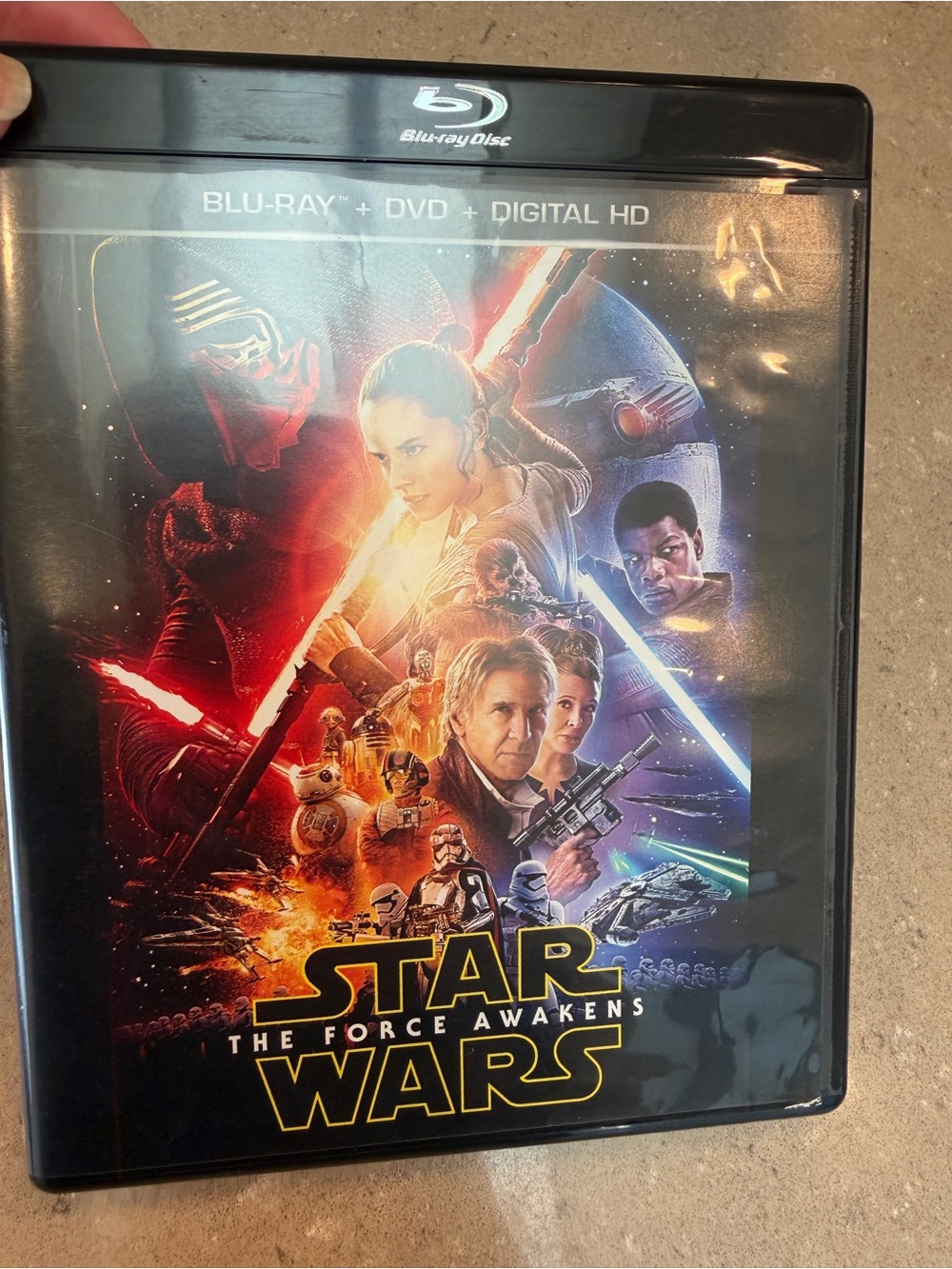 NWOT Star Wars: The Force Awakens: Blu-ray + DVD + Digital HD. Complete 3 disks